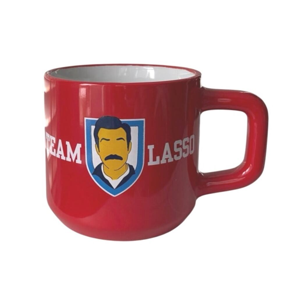 Ted Lasso Believe Mug Zak. Red Ceramic NWT